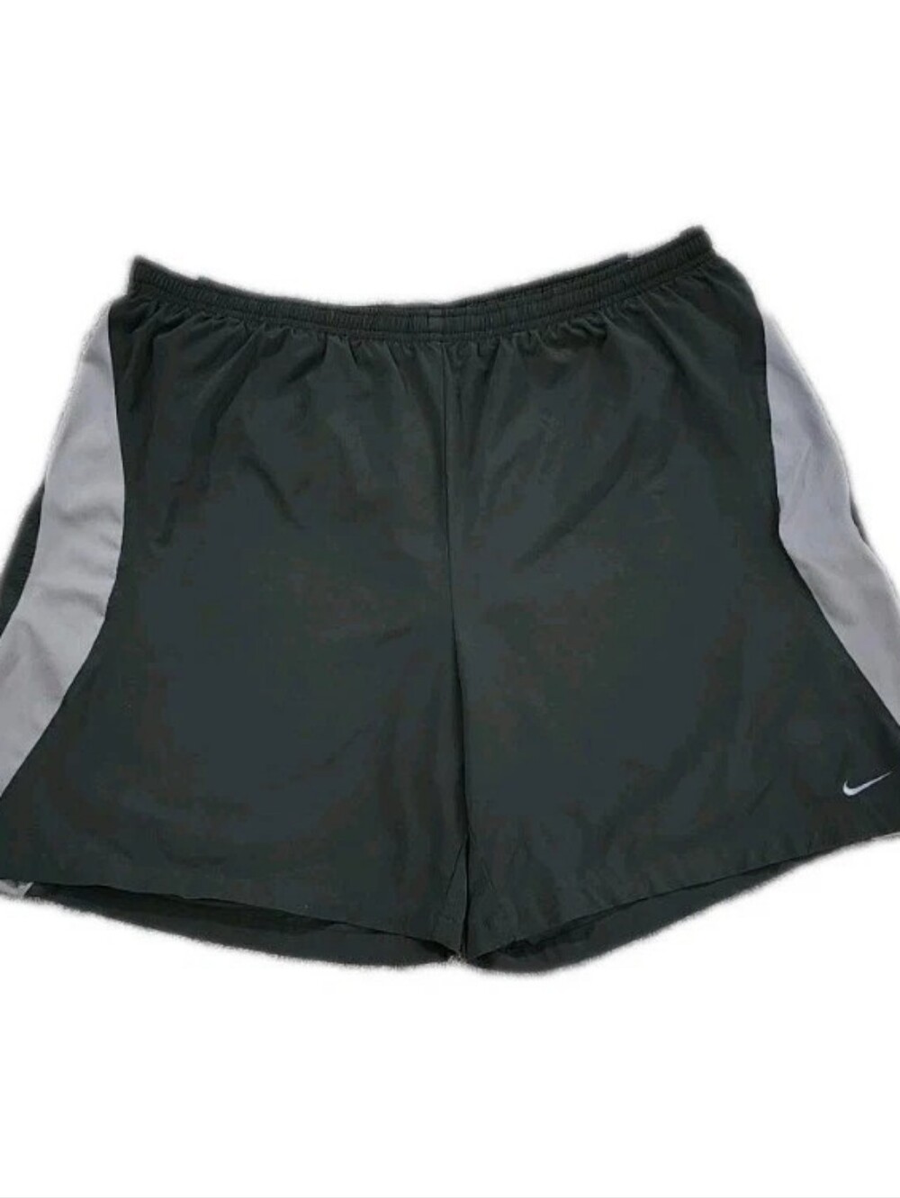 VINTAGE Y2K Nike Dri-FIT Black And Gray Running Shorts with Mesh Panels